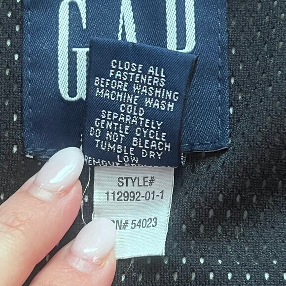 GAP Men’s Medium Padded Nylon Jacket Hooded Full Zip Taupe Outdoor Coat - Picture 7 of 11